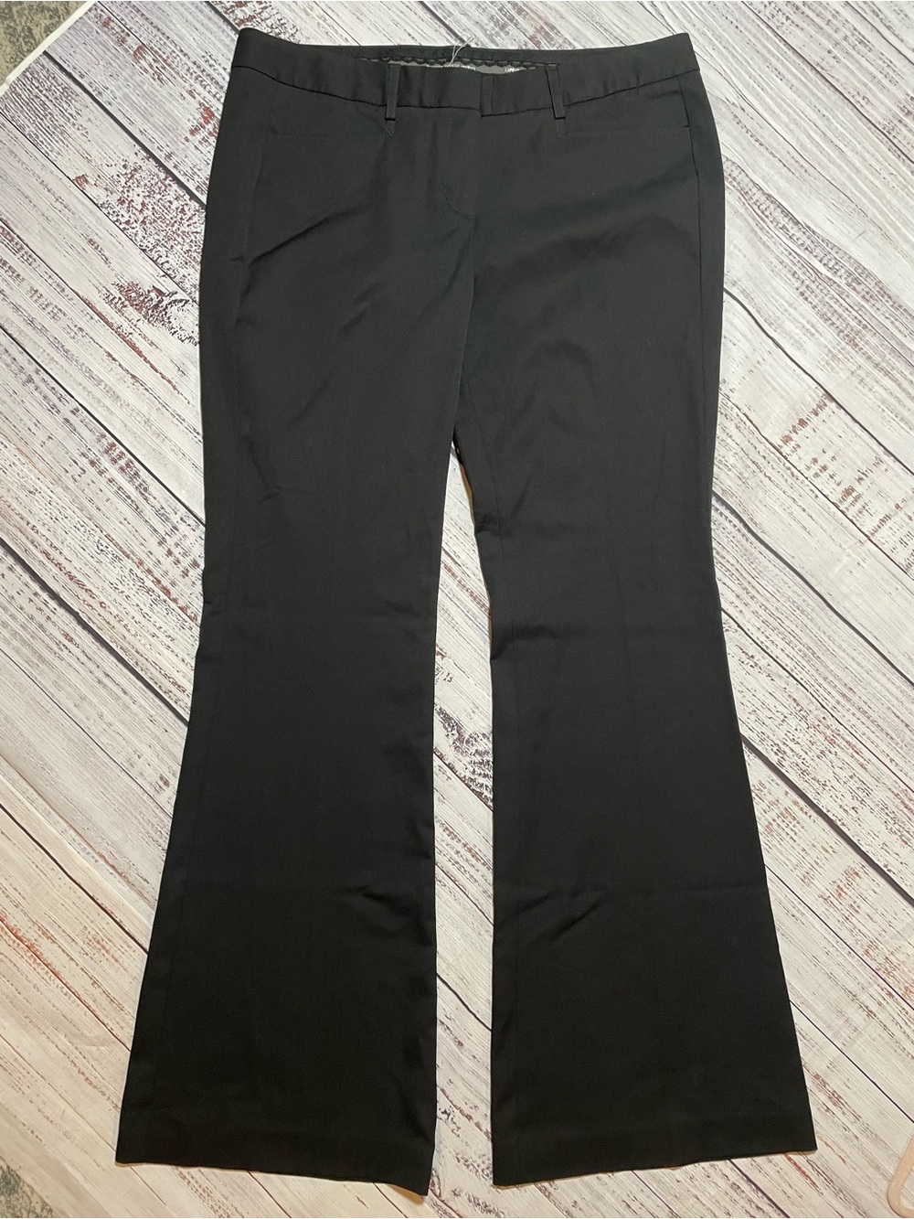 NWOT Express Editor Black Flare Dress Pants. Size 10.